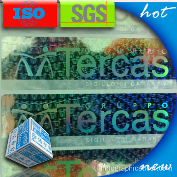 Pasadyang Self Adhesives Holographic Label